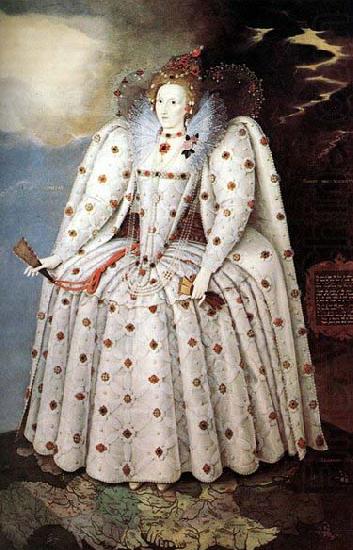 Marcus Gheeraerts Portrait of Queen Elisabeth I oil painting picture
